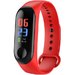 Bratara Fitness iUni N3C, Display OLED 0.96 inch, Bluetooth, Pedometru, Notificari, Rosu